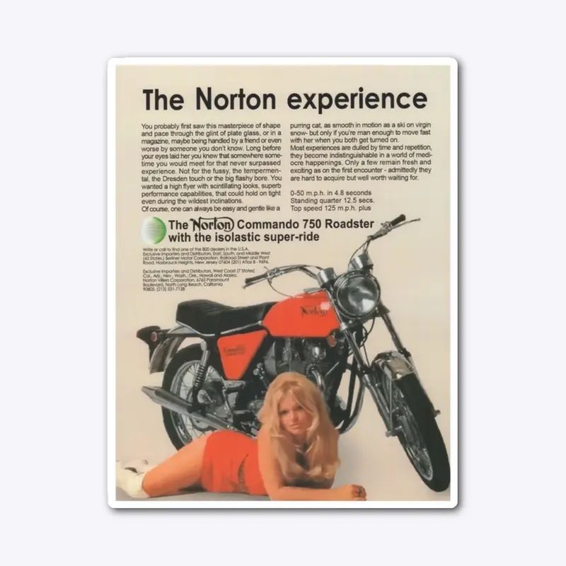 Experience - Norton Commando Advert